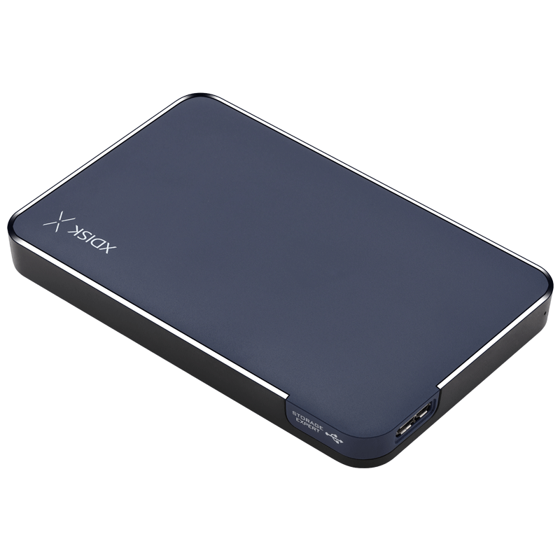 Xiaopan (XDISK) 500GB USB3.0 External Hard Drive X Series 2.5-Inch Deep Blue, Business And Fashion, File Data Backup Storage, High-Speed Portable, Stable And Durable