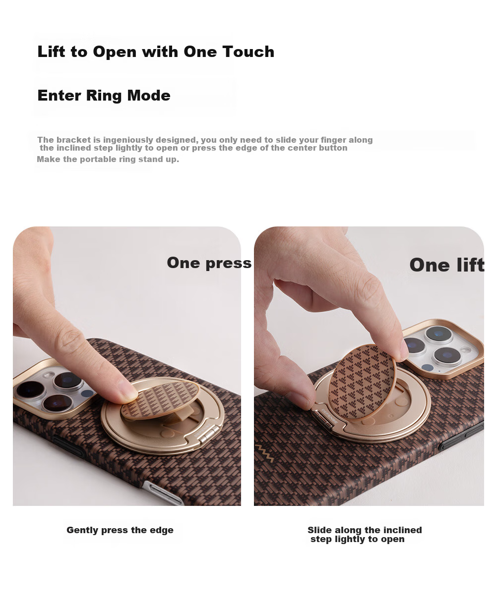 DEFENSE Magnetic Stand Compatible with Apple, Huawei, Xiaomi, Samsung, Honor, Vivo Universal Strong Magnetic Ring Stand 360-Degree Rotation Extendable Folding Multifunctional Yuan Series Jingshui 6