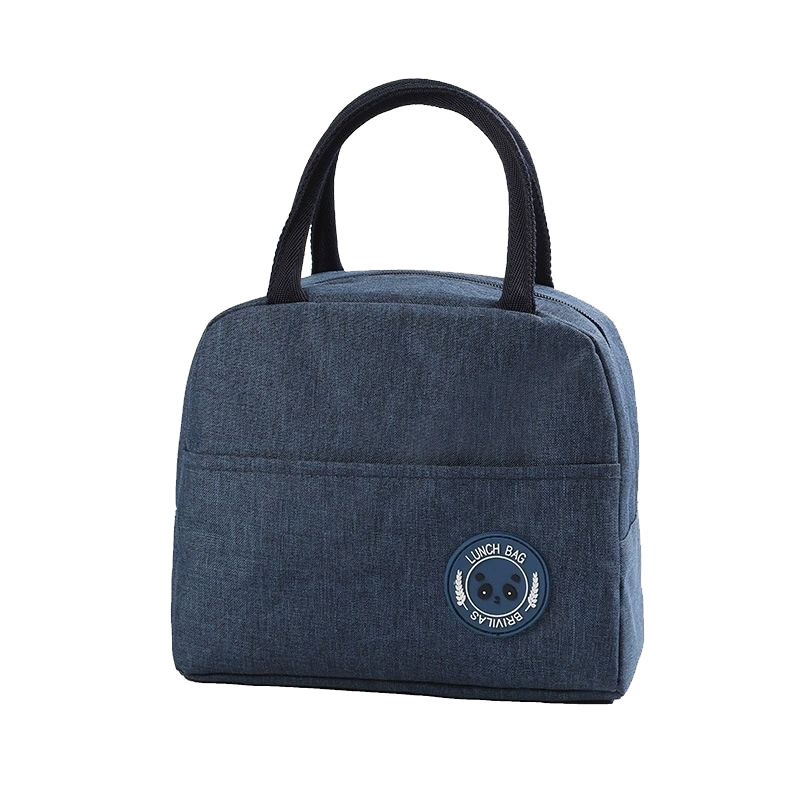 Anmai Insulated Lunch Box, Student Bento Bag, Waterproof Thickened Aluminum Foil Insulated Picnic Bag, Handbag, Blue S1943