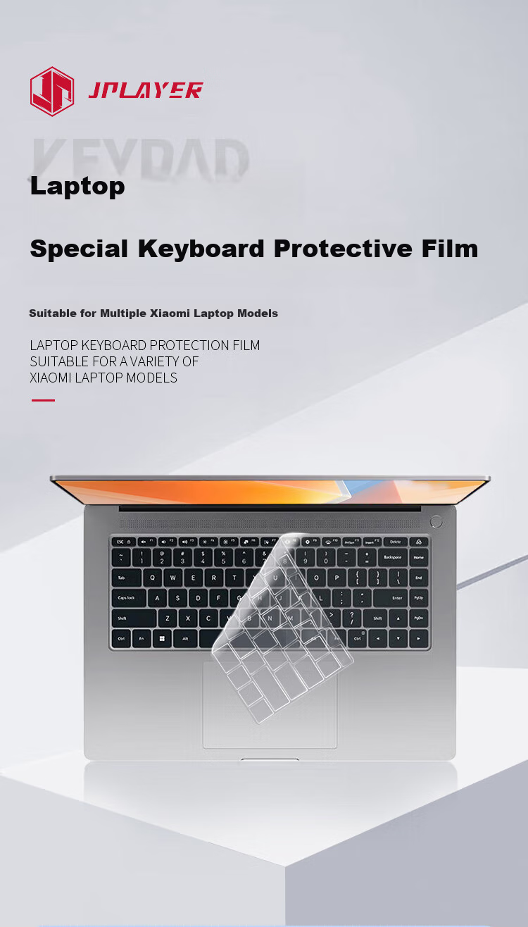 JPLAYER Keyboard Protector for Xiaomi Redmi Book 16 2025/2024 Laptop, High Transparency Ultra-Thin Invisible Film, Anti-Dirt Waterproof Dust-Proof Cover TPU 1
