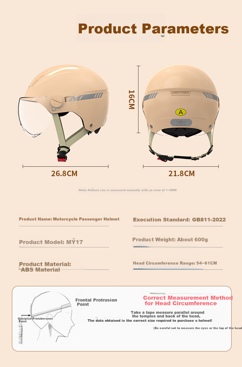 Mypick Electric Bicycle Helmet Summer Half Helmet A-Class National Standard 3C Certified Sun Protection Breathable Unisex Safety Helmet for Electric Scooters And Motorcycles Fashionable Gray with Short Visor 14