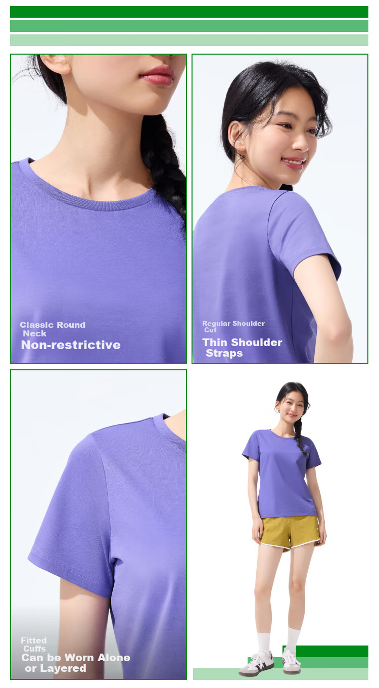 Beneunder Women's White Short Sleeve T-Shirt, Cotton Sweat-Absorbing Base Shirt, Spring High-Quality Versatile CT005, Light Gray Beige XXL 12