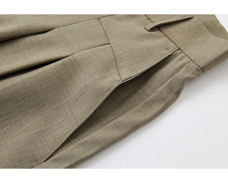 Dme [Pleated Skirt Pants], Summer Casual, Hidden Button, Flat Waist, Pleated Decorative Skirt Pants for Wome 13