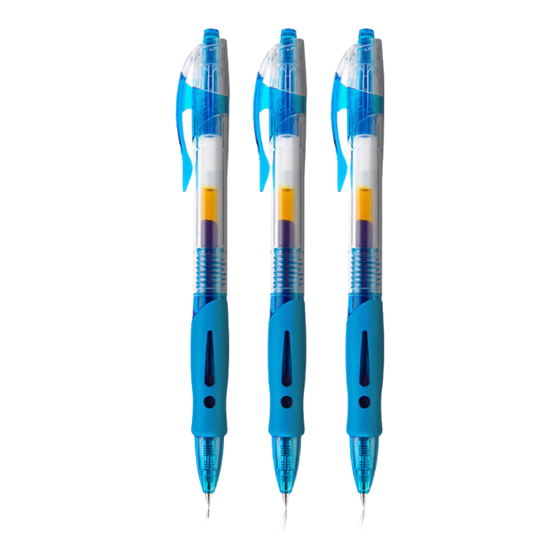 M&G GP1008B Retractable Gel Pen, Blue, 0.5mm Bullet Tip, Push-Button, Business Office Signing Pen, Rollerball Pen, Pack of 6
