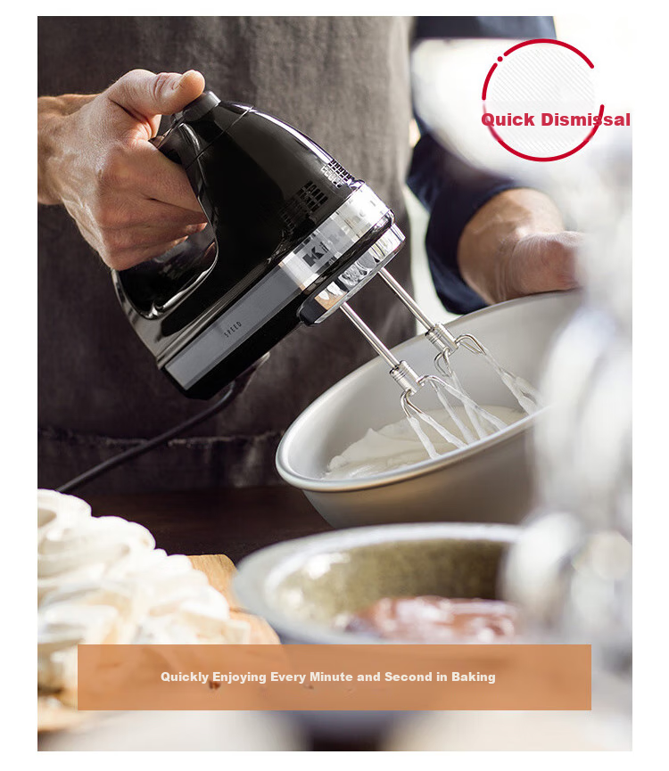 KitchenAid (Kaishanyi) Original Imported Electric Hand Mixer, Small Multi-Functional Cream Whipper And Blender, Handheld, Imperial Red, 5KHM5110CER 4