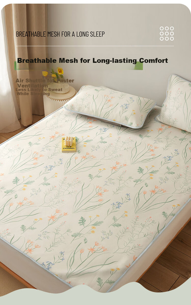 Dohia Class A Washable Soft Cooling Mat, Summer Double-Size Mat Set of Three Pieces, 1.8x2 Meters [Machine Washable, Foldable] 7