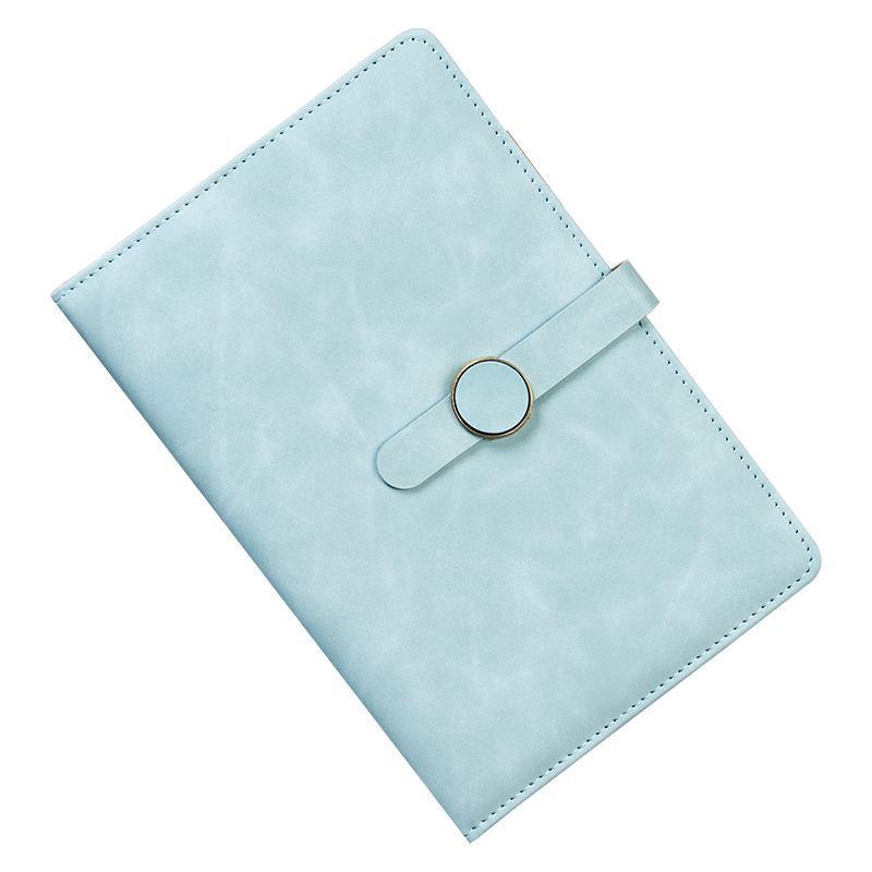 Weimei Custom Notebook, Business 25K Journal, 100 Sheets, Thickened Vintage Copper Buckle Diary, A5 Soft Cover Office Meeting Record Book, Can Print LOGO