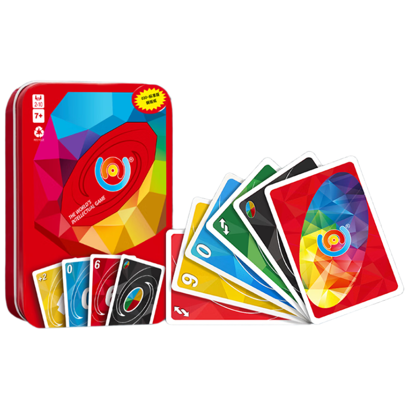 Benniu Unoka Card Game Multiplayer Party Casual Game Standard Copperplate Paper Official UNO Cards Tin Box Edition
