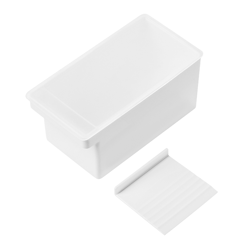 Baijie Butter Container, Storage Box with Lid, Refrigerator Organizer, Cheese Cutter, Large Size