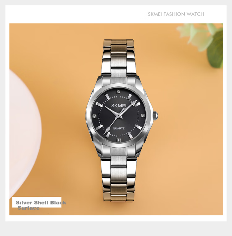 Skmei Fashionable, Unique, Light Luxury High-End Calendar National Watch Quartz Wristwatch Mechanical Style Women's Birthday Gift 7070 13