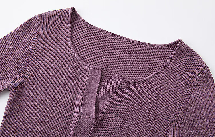 Dme [Ziteng Garden] Spring And Autumn Wool Blend Sweater, V-Neck Round Neck Cable Knit Sweater, Elegant Women's Top 8
