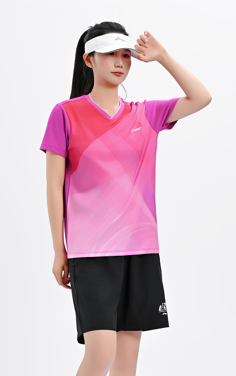 LI-NING Table Tennis Shirt New Professional Quick-Dry Short Sleeve Breathable Training Competition Sportswear 3XL 8