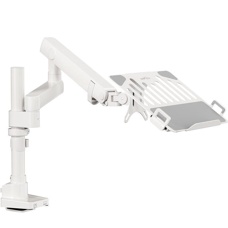 Brateck Beihu Monitor Stand, Mechanical Arm, Monitor Laptop Stand Arm, Screen Support, Dormitory Inverted Stand, E500Pd Flowing White + APE40