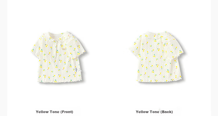 BALABALA Baby Short-Sleeve T-Shirt, Infant Girl's Top, 2025 Summer Wear, Sweet Fashionable Stylish Artistic, 209225117002 8