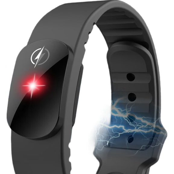 Andaton Anti-Static Wristband Electrostatic Eliminator Disassembled Human Wrist Strap Winter Mosquito Repellent Smart Wireless Wristband Black
