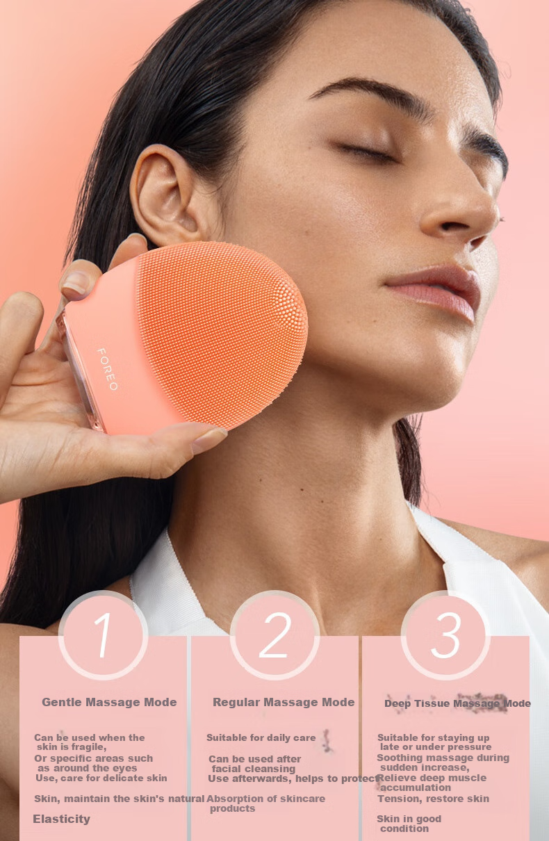FOREO Luna Electric Facial Cleansing Device LUNA 4, Deep Cleansing And Soothing Face Cleaner, 2-In Cleaning And Massage Facial Tool, Suitable for Sensitive Skin, Purple 6