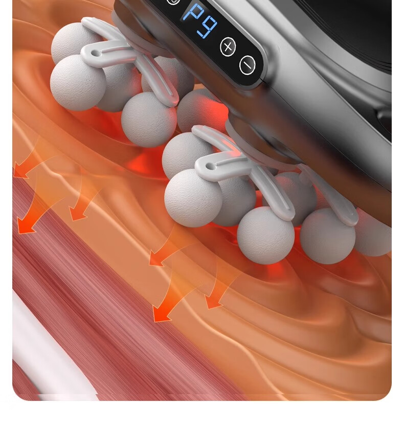AUX 22-Head Fascia Gun Muscle Massager Professional Shoulder Neck Waist Back Full Body Multi-Head Neck Fascia Massage Device, Gift for Elders, Automatic Kneading for Waist And Legs, Mid-Autumn Festival Practical Gift 7