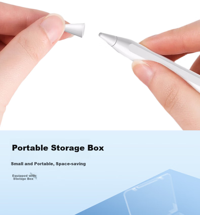 ESCASE [4-Pack] Compatible with Huawei M-Pencil Tip Protectors, Highly Sensitive Fiber Wear-Resistant Pen Tips, Ultra-Thin Silicone Covers for 1st/2nd/3rd Generation, Transparent + White 12