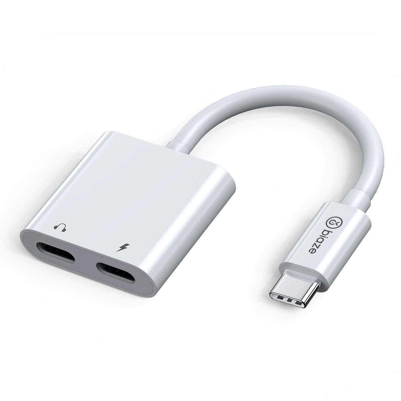 BIAZE Compatible with Apple 17/16/15 Earphones Adapter, Dual Type-C Two-In Charging And Calling Audio Converter, USBC Fast Charging Cable Control for Huawei, Xiaomi, Honor Phones And IPad