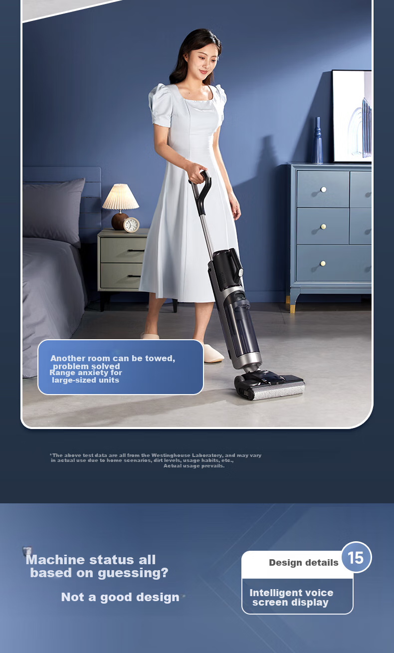 Westinghouse Multi-Function Floor Cleaner E40 Pro, All-In Automatic Cleaning Mop And Vacuum for Home Use, Cordless Vacuum with Hot Air Dryer And Integrated Mopping Functio 33