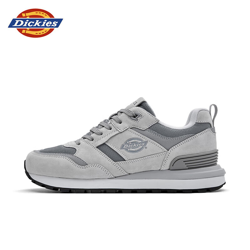 Dickies Men's Dad Shoes, Retro Casual Shoes, Height-Increasing Men's Shoes, Breathable Running Shoes for Summer, Sports Shoes, Size 39, Gray