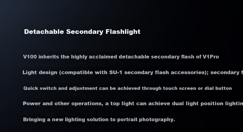 Godox [Flagship New Product] V100C Touchscreen Hot Shoe Flash, High-Speed Sync TTL, Lithium Battery, Hot Shoe Mount, Pocket Light, Portable for Outdoor Shooting And Weddings, Official Standard Configuratio 7