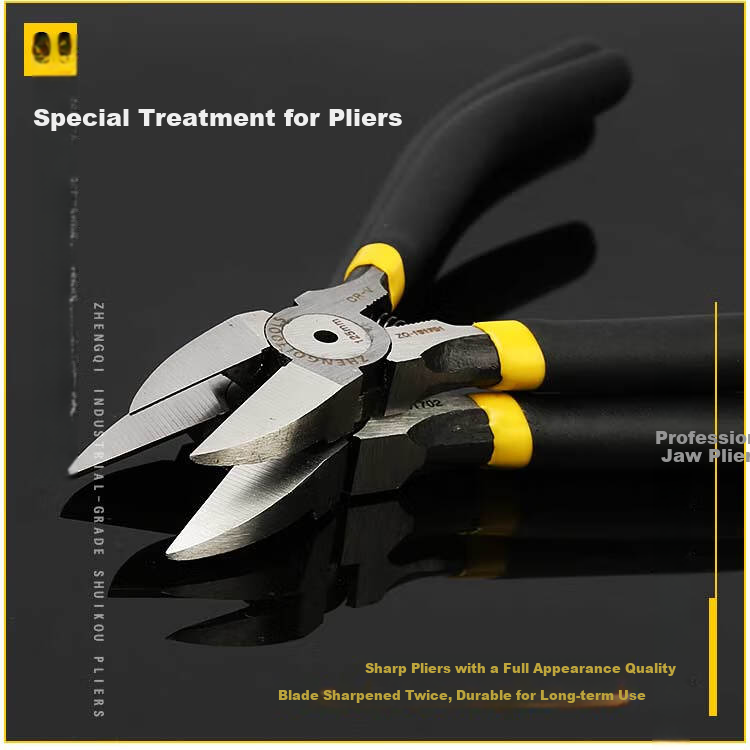 ZHENGQI Diagonal Cutting Pliers, Electrician's Wire Cutters, Industrial-Grade Ultra-Hard Pliers with Pointed Tips 10