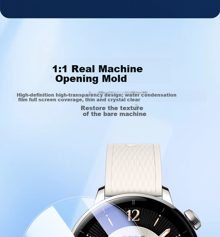 ESCASE [2 Premium Pack] Screen Protector for OPPO Watch X2mini, Full Coverage Hydrogel Film, HD Anti-Scratch Low Fingerprint Resistant Protective Film for Watch X2 Mini 4