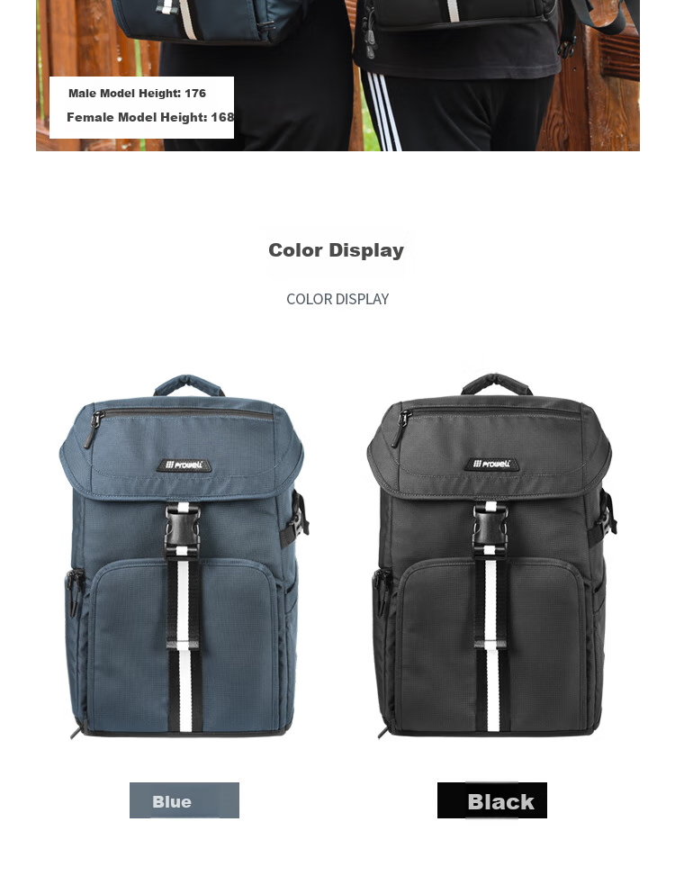 Pulewei DSLR Camera Bag, Backpack Photography Bag, Digital Canvas Outdoor Waterproof Travel Backpack 6