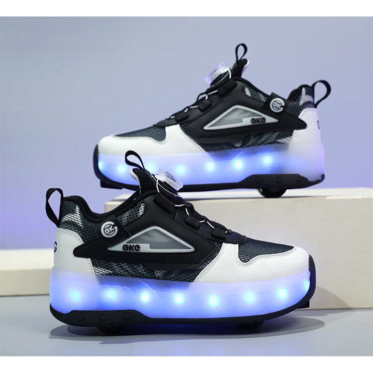 BKG Children's Running Shoes, Summer New Product, Single Mesh, for Boys And Girls Students, Breathable Sports Shoes, ZYQ24311-B16, White And Purple, Size 36 36