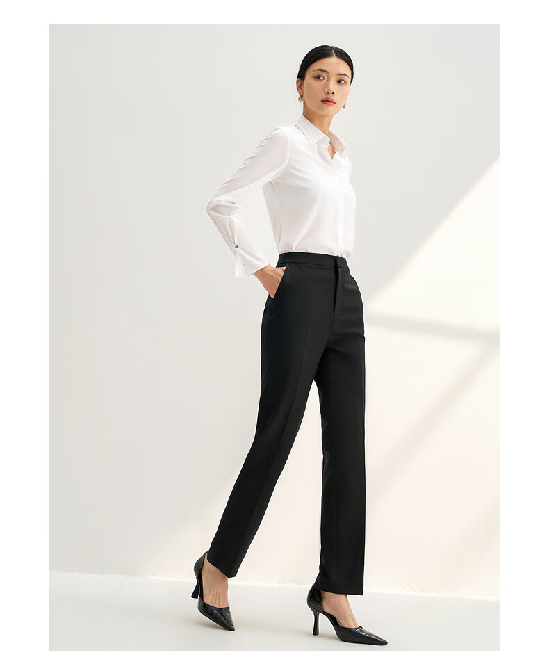 G2000 Modal Stretch Women's Comfortable Skin-Friendly Spring Summer Office Long Sleeve Shirt Ice Blue 34 9