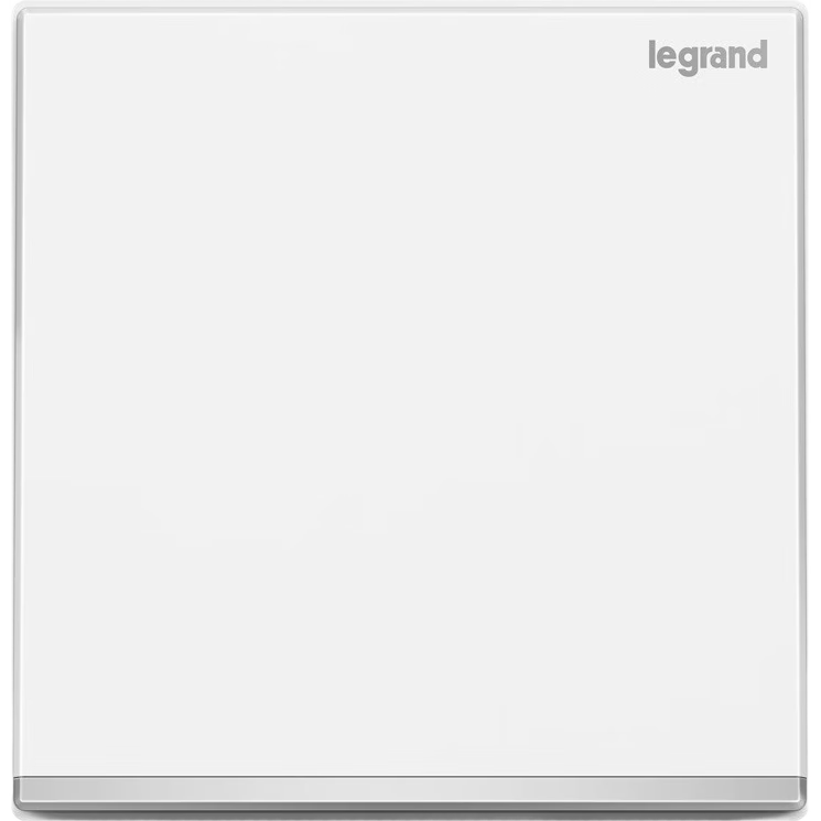LEGRAND Yijing Series Switch Socket White Large Panel Switch, Single Switch Single Control, with Silver Edge