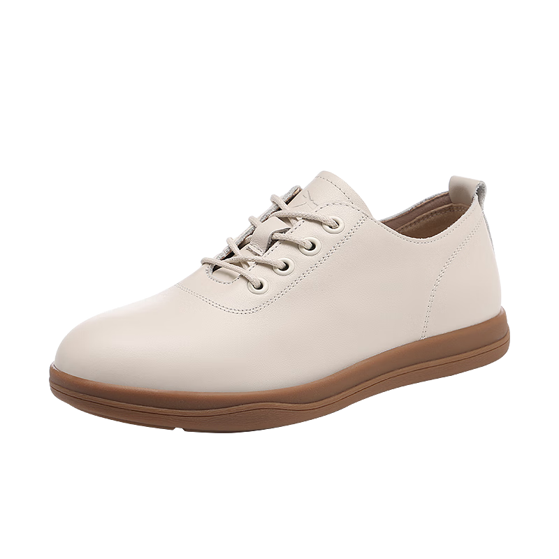 Red Dragonfly Women's Casual Shoes Versatile INS Trend Soft Sole Sports Shoes Korean Style WLB155111 Beige Size 38