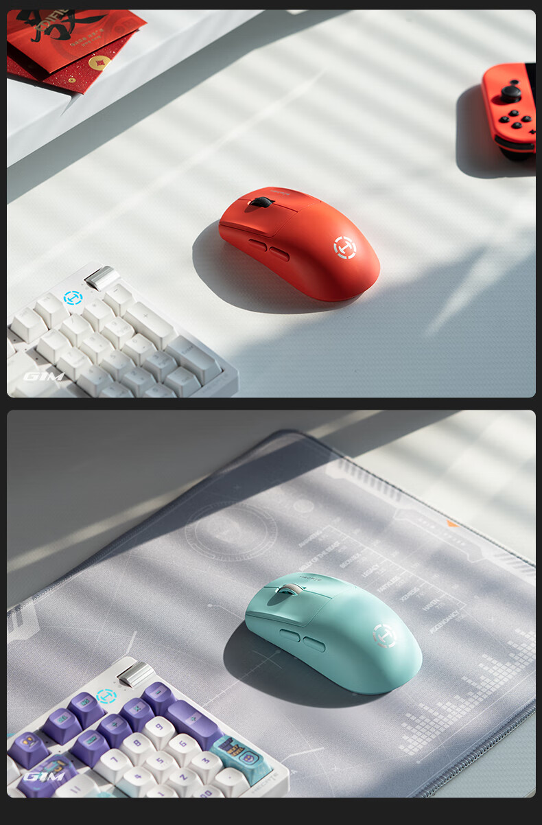 EDIFIER HECATE G1M Wireless Wired Bluetooth Tri-Mode Gaming Office Mouse, Long Battery Life, 12000 DPI, Lightweight, Supports CSGO PUBG LOL, 1K Sensor, Ice Blue 6