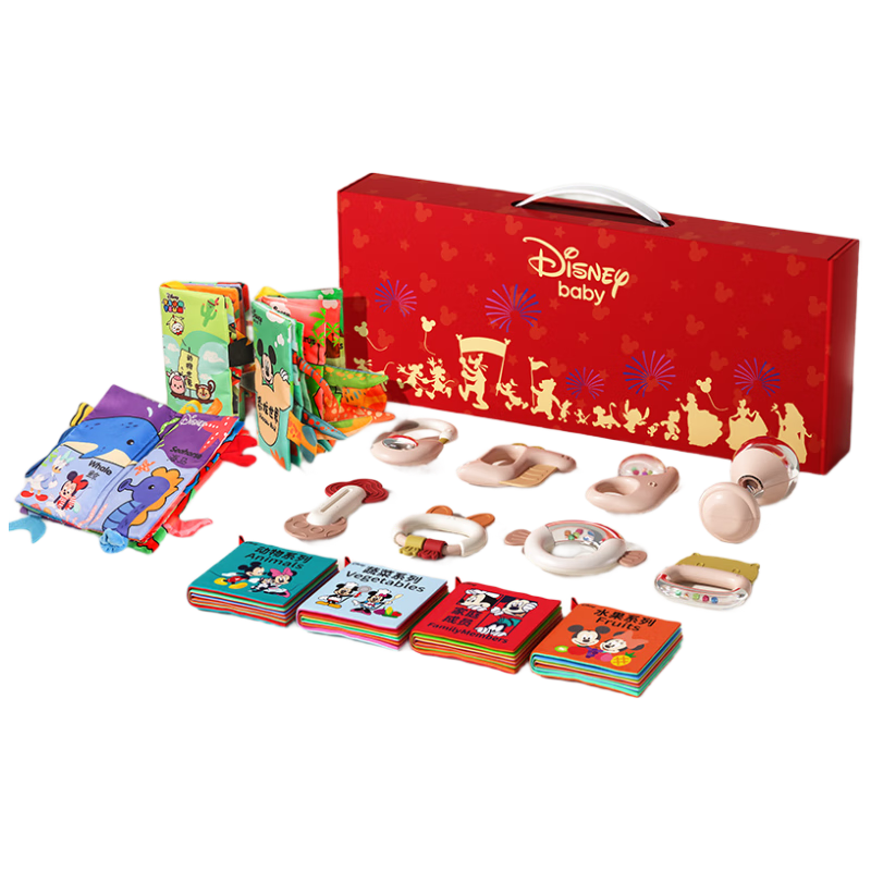 Disney Newborn Gift Box Newborn Meeting Gift Full Moon Gift Practical Newborn Gift 0-6-12 Months Cloth Book