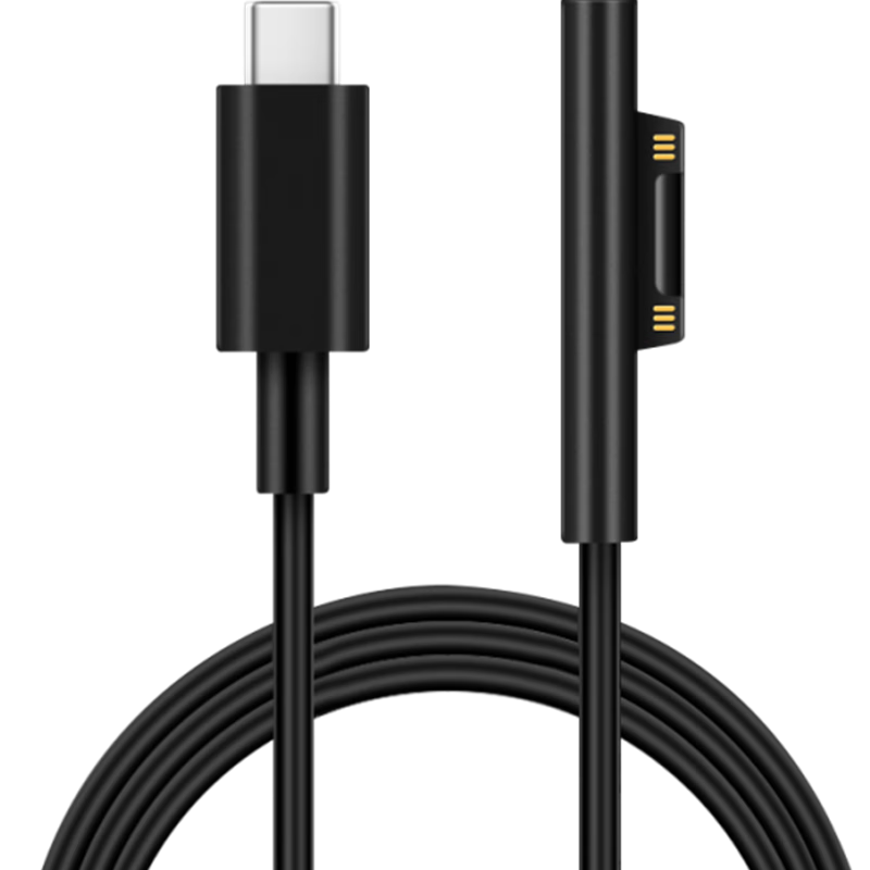 Chaofan Compatible with Microsoft Charging Cable for Surface Pro11/10/9/8/7/6/5/32/laptop/GO Tablet And Laptop Power Cord, Type-C to Magnetic Fast Charging Cable