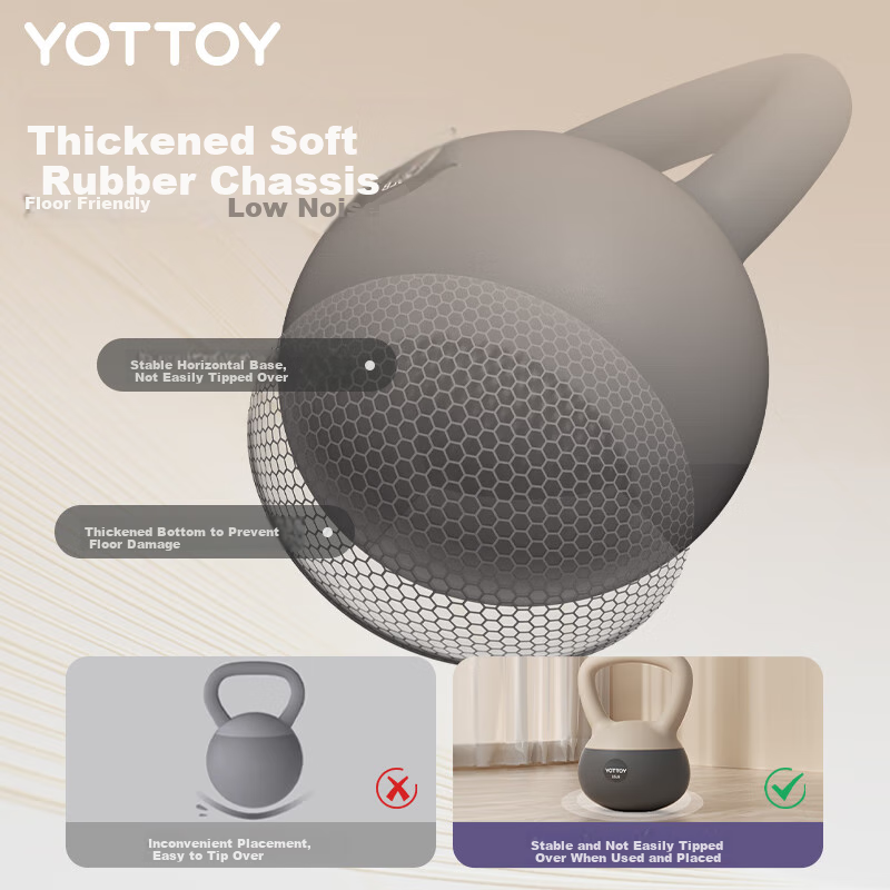 Yottoy Soft Kettlebell for Men And Women, Home Use, Arm Exercise, Squats, Glute Training, Body Shaping Fitness Equipment, 15 Pounds