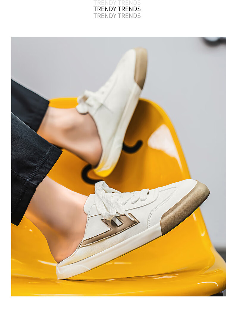 Huili Women's Canvas Shoes, 2025 Summer New Style Versatile Breathable Slip-On Sneakers, Casual Shoes for Women, White/khaki, Size 35 20