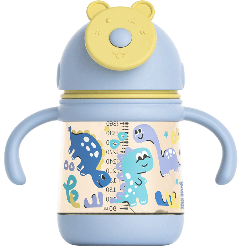 Goole Kids Children's Water Cup for 6+ Months Baby Training Cup PPSU Straw Bottle Kindergarten Drinking Cup