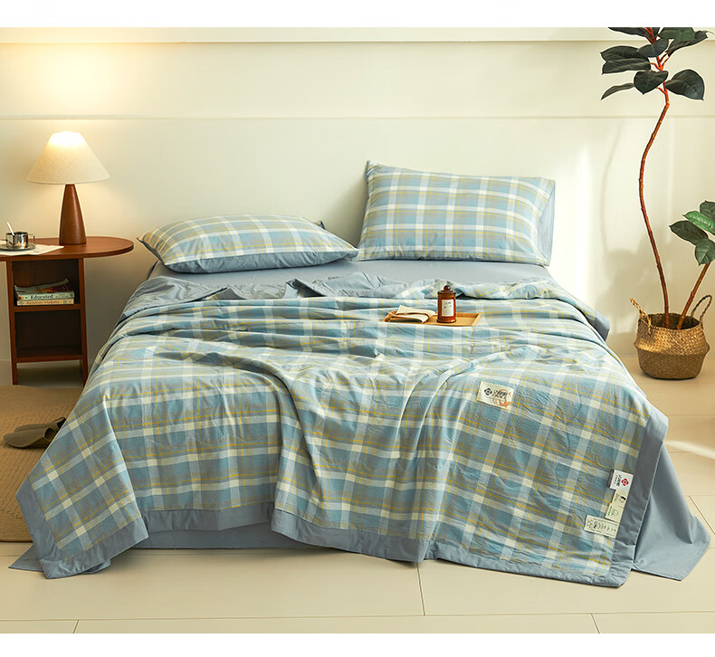 Grace [100% Cotton Lining And Covering] Class A 100% Xinjiang Cotton Quilt, Summer Cool Air Conditioning Thin Quilt, 150*200cm 4