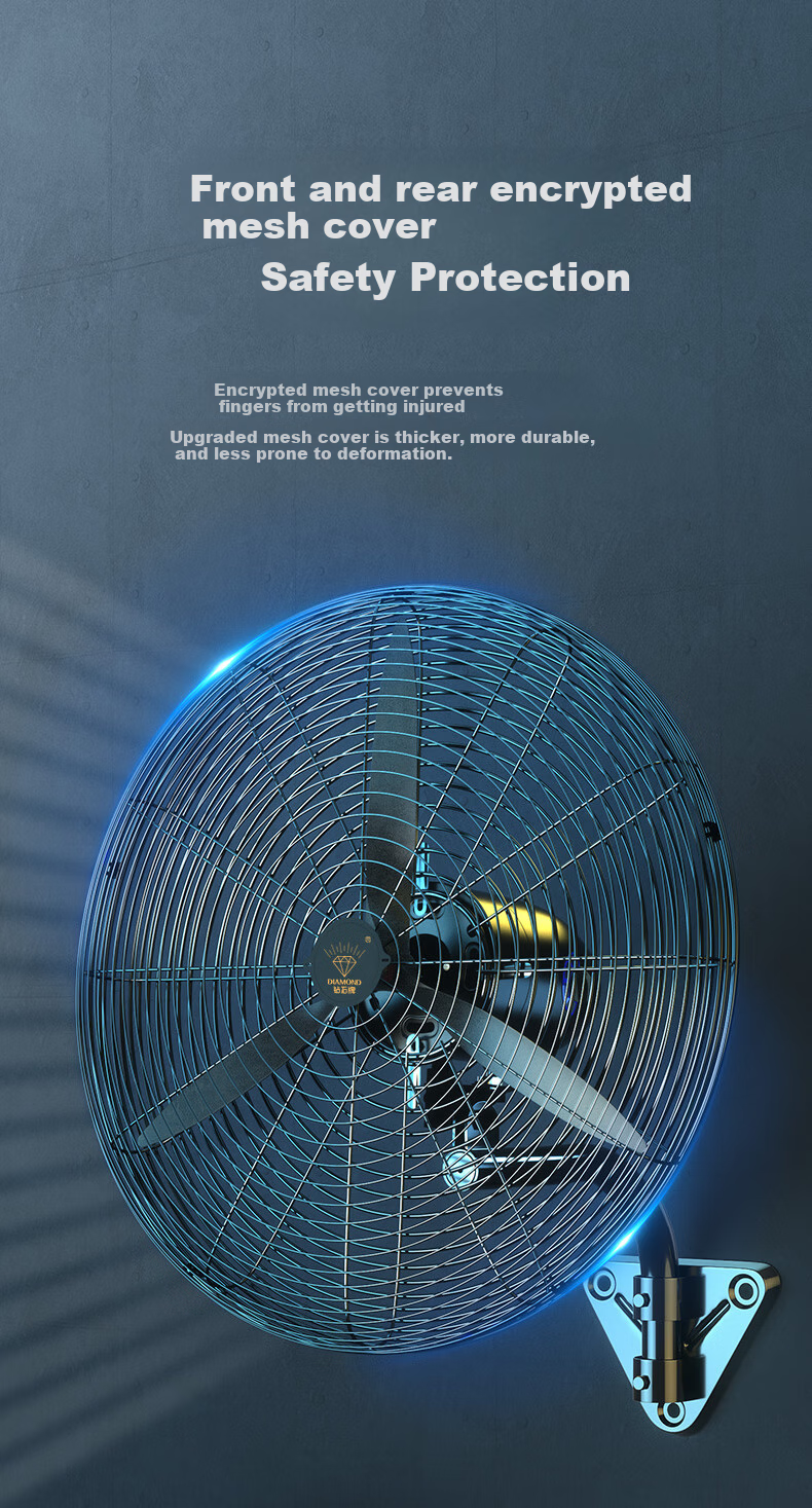 Zuanshipai Industrial Fan, High-Power Electric Fan, Bull Horn Fan, Large Capacity for Factory Workshop Commercial Use, Standing Industrial Fan for Blowing Formaldehyde Removal FS-65 10