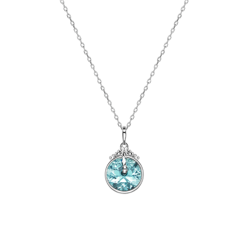 Disney Cinderella Clock Necklace 925 Silver Clavicle Chain Luxury Niche Birthday Gift for Women 38 Goddess Festival Gift for Girlfriend
