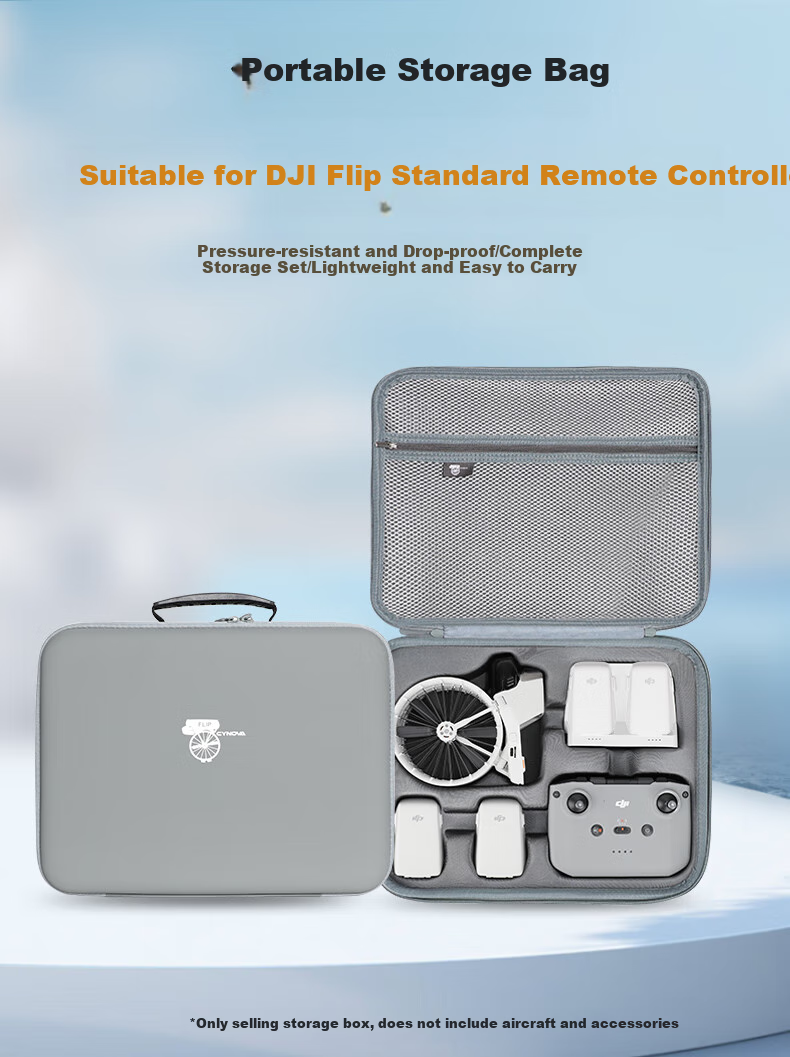 Qiye Hard Shell Storage Bag Suitable for DJI Flip Drone Storage Box, Shoulder Bag, Handbag, Crossbody Bag, Storage Case with Screen, Remote Control Accessories 1