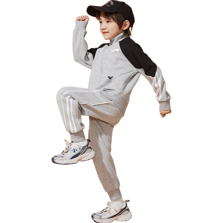 Guirenniao Children's Clothing Set for Girls And Boys, Spring And Autumn Style, Spring Sports Outfit for Older Kids, Cardigan Two-Piece Set, Children's Spring Wear