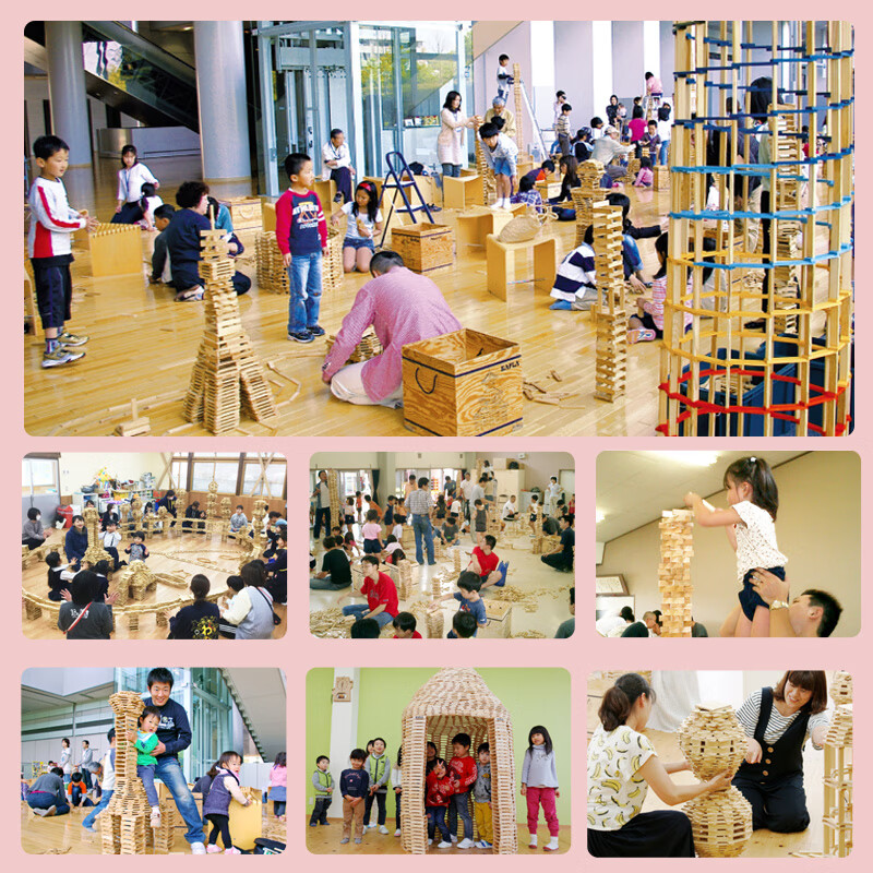 Fuhaier Solid Wood 300-Piece Domino Building Blocks, Kindergarten Early Education Toy, Educational Children's Game, Birthday Gift