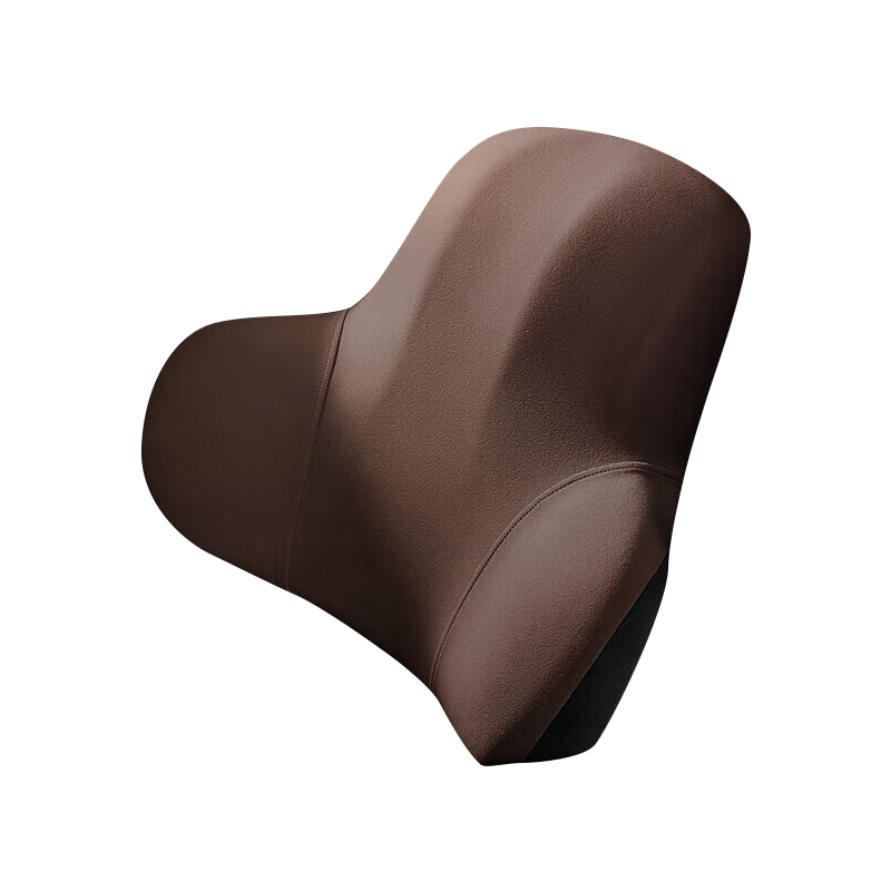 Buleishen Car Lumbar Support, Backrest Cushion, Universal Waist Pillow for Vehicles, Coffee Color, Suitable for Xiaomi SU7