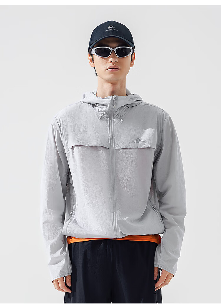 Pioneer Camp Suzaku Men's Summer Outdoor Lightweight Sun Protection Jacket Loose Hooded Coat UV Protection UPF50+ 19