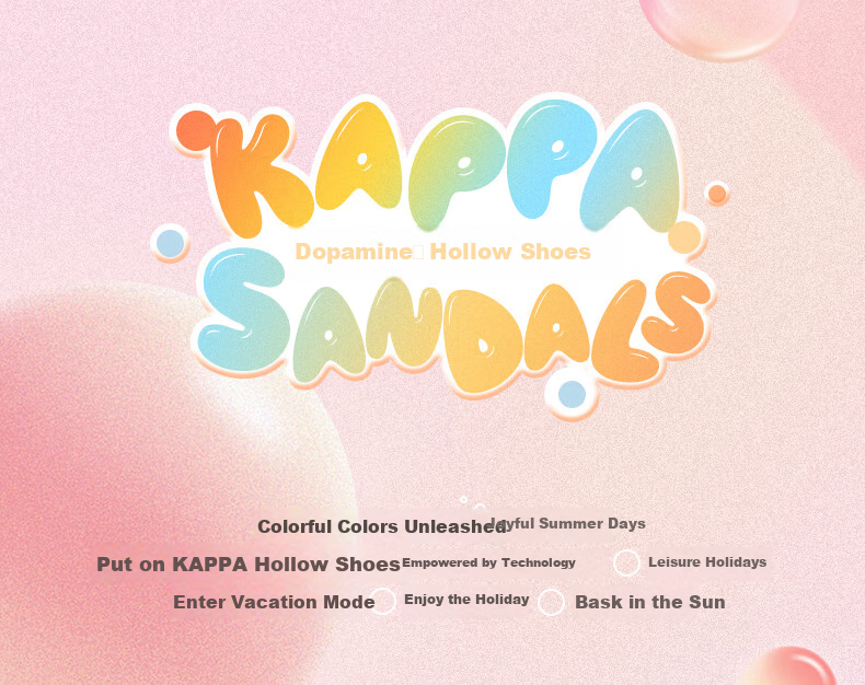 Kappa Official Women's Breathable Hole Shoes Sandals Casual Sports Outdoor Slippers Women's Classic White 37-38 3