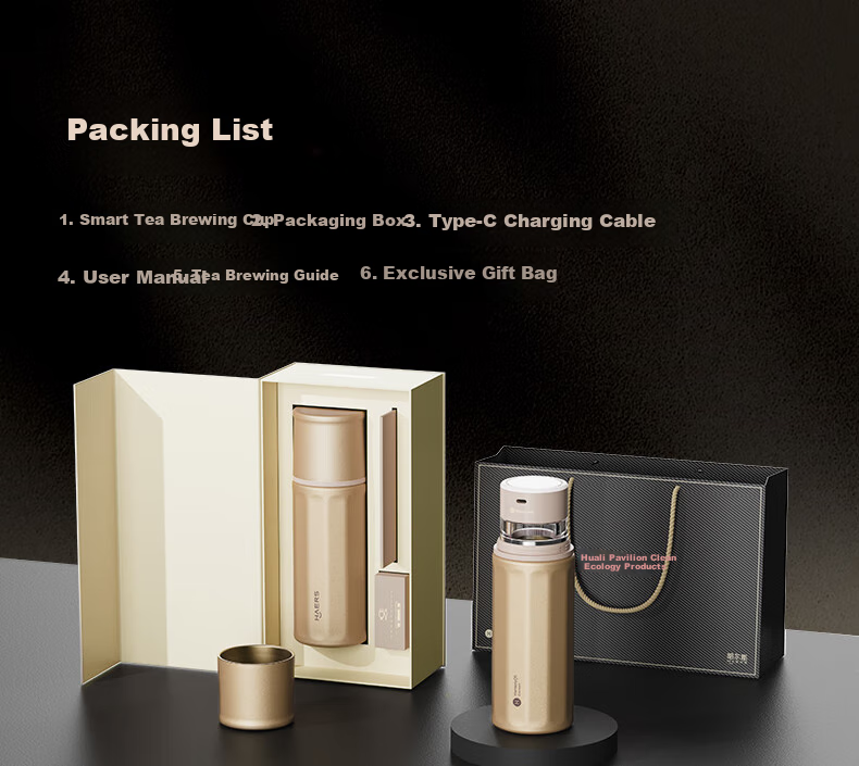 Hongmengzhixuan Haersi Insulated Mug with AI Smart Star Flashing Design, Tea Infuser Cup, Large Capacity Water Bottle for Men And Women, Holiday Gift 27