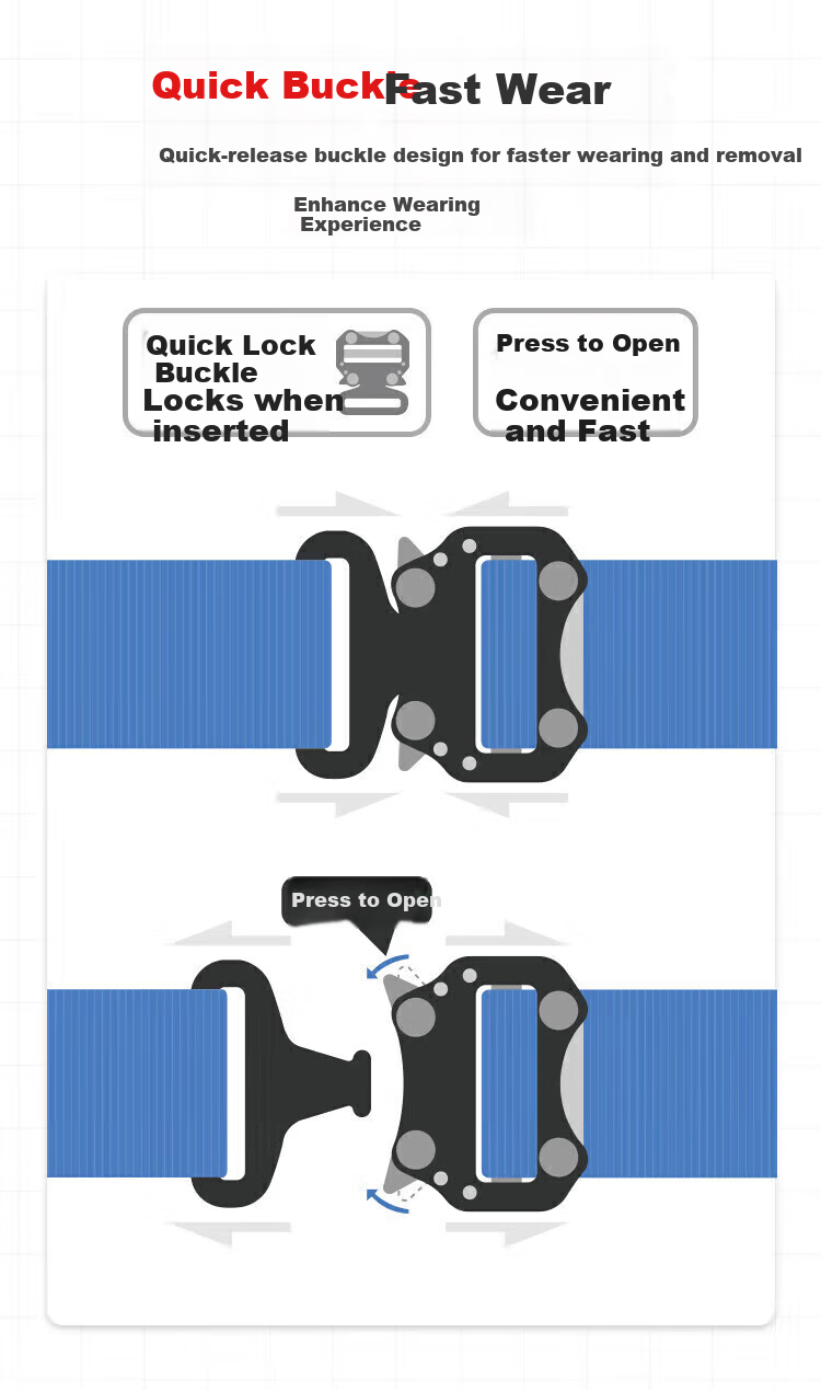 NITEX Five-Point Safety Harness, New National Standard Safety Rope, Double Large Hooks, 1.8 Meters + One Set of Shock Absorber Pouches 4